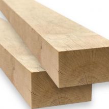 Lot De 2 Traverses En Bois De Chêne Naturel Non Séché, 12x20x100 Cm - Bricoman