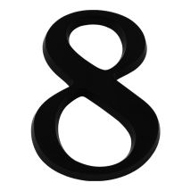 Chiffre 8 Noir Hauteur 25mm - 4620084 - Bricoman