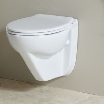 Cuvette Wc Suspendu Pmr Surélevée Sans Bride - Austin - Bricoman