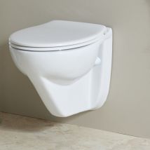 Cuvette Wc Suspendu Pmr Surélevée Sans Bride - Austin - Bricoman