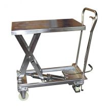 Plateforme De Levage Inox - Plateau 830x500mm - Charge Max 200kg - Hauteur Max 910mm - Agroalimentaire Et Industrie Chimique - Mh-v20 - Bricoman