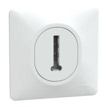 Prise Téléphone En T Ovalis Schneider Electric - 8 Contacts - Blanc - Bricoman