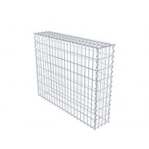 Gabiona - Gabion 100 Cm X 80 Cm X 20 Cm (l X H X P), Mailles 5 X 10 Cm, Spirale - Robuste - Bricoman