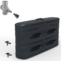 Produits Récupérateur Eau De Pluie Hors-sol Mural 850 Litres Ds Eau Gris Anthracite + Connectique D'Entrée Et Filtre Gouttière Garantie 5 Ans - 