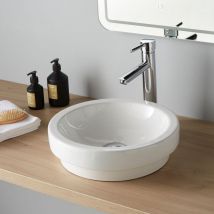 Vasque À Poser Ou Semi Encastrable Ronde Jersey - Bricoman