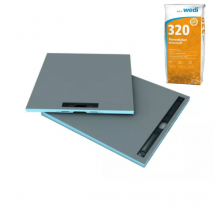 Receveur À Carreler 90 X 90 Cm Wedi Fundo Riolito Neo, Écoulement Linéaire + Colle 320 - Bricoman
