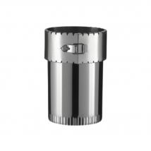 Kit Raccordement Conduit Émaillé Avec Plaque Finition Pour Poêles À Bois - Poujoulat - Ø130 Mm - Bricoman