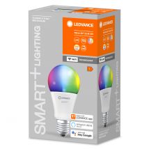Ledvance Lampe Led Intelligente Avec Technologie Wifi, Douille E27, Dimmable, Couleur De La Lumière Variable(2700-6500k), Couleurs Rvb Modifiables, - 