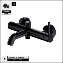 Mélangeur De Baignoire - Noir - Avec Crochet Offert - Y - Bricoman