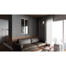 Verrière D'Intérieur En Aluminium, 2 Vitrages, L 71 X H 123 Cm, Blanc Ral 9016 Ft, Vitrage Clair 4 Mm Trempé - Bricoman