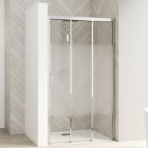 Paroi De Douche Kinedo Smart Design 1 Volet Coulissant Avec Seuil Extensible 147/160 Blanc - Bricoman