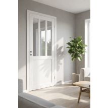 Bloc Porte Atelier Blanc H204 X L73 Cm Côte Tableau P.gauche Gd Menuiseries - Tecnomat