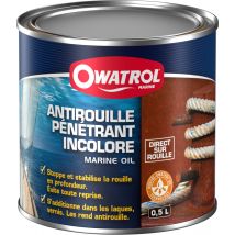 Antirouille Pénétrant Incolore Owatrol Marine Oil 0.5 Litre - Bricoman