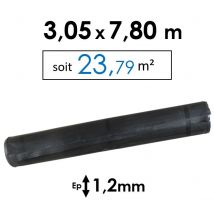 Membrane Epdm D'Étanchéité Toit Plat 1,2mm - Dimensions 3,05 X 7,80m (soit 23,79m²) - Bricoman