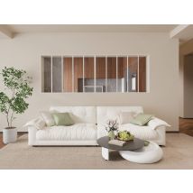 Verrière Atelier En Aluminium Thermolaqué - L240 X H105 - Blanc - Bayview - Bricoman