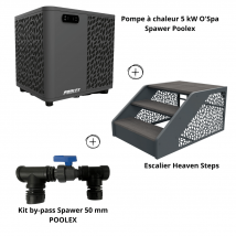 Pack Transformation Spa Pompe À Chaleur 5 Kw + By-pass + Escalier - Bricoman