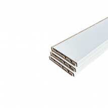 Lot De 6 Surplinthes Mdf Prépeint Blanc, L.2.44 M X H.13.1 Cm, Ep.22 Mm - Bricoman