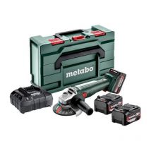 Set Meuleuse D'Angle Sans Fil - Metabo - W 18 L 9-125 Quick - 18 V - Metabox 165 L - Bricoman