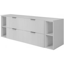 Meuble Sous Vasque Flow Blanc 160 Cm Avec 2 X L'Étagères - Extensions Et Plan - Bricoman