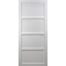 Porte Coulissante Tamera Blanc 4 Panneaux H204 X L83 Gd Menuiseries - Bricoman