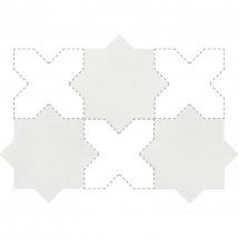 Carrelage Sol / Mur Forme Étoile 16,8x16,8 Cm Kasbah Star Bone - Tecnomat