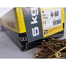 Boite 5kg - 1665 Vis À Tête Fraisée 4 X 60, Empreinte Torx - Bricoman