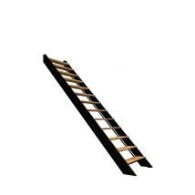 Escalier Bois Droit Noir À Led Intégrées, Spectra Kordo - Bricoman
