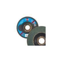 Disque À Lamelles Zirconium Bombé Pour Inox - D. 125 X Al. 22.23 Mm Gr. 120 - Leman - 125.120z - Bricoman