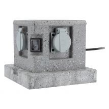 Borne Jardin Ip44 4 X 16a + 2 Interrupteurs Câble H07rn-f 3g1,5mm² 4,5m - Zenitech - Bricoman