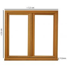 Fenetre Bois 2 Vantaux H165 X L80 Cm Côte Tableau Gd Menuiseries - Bricoman