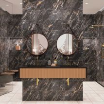 Carrelage Mur Brillant Certeca Majestic Noir 20x50 (carton Avec 12 Unités = 1,2 M2) - Bricoman