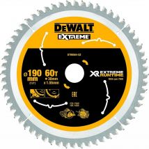 Dewalt Dt99564-qz Lame De Scie Circulaire Sans Fil Xr Runtime 190x30mm 60 Dents - Bricoman