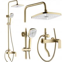 Kit De Douche Rea My1902-77gg Storm Brush Gold 45x30x144cm - Bricoman
