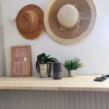 Tablette Frêne Bois Massif, L.250 X L.60 Cm, Ep.18 Mm - Bricoman