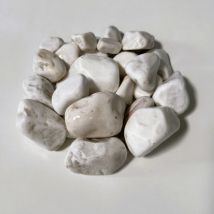 Albedo Pierre - Galets Décoratifs De Jardin En Marbre Blanc Dolomie - 5-8 Cm - Bricoman