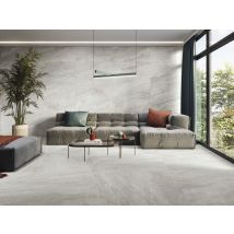 Carrelage Aspect Béton Astro Beige Grand Format 60x120 Cm - Bricoman