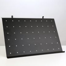 Étagère À Chaussures Double Noire – Design En Acier Robuste Pour Panneau Mural Acoustique, Vis Incluses De Nordic Acoustics - Tecnomat