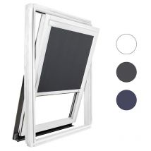 Store Occultant Pour Fenêtre De Toit Velux - Ossature Blanche - Compatible Code Dimension 304 , 1 , M04 - Gris Anthracite - Bricoman