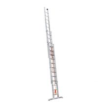 Echelle Coulissante À Corde Professionnelle 3 Plans 3x12 Échelons 8m/8,4m En Alu Hailo Trio - Bricoman