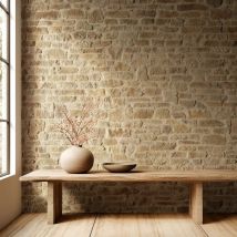 Parement Rochemur - Ton Beige Nuancé (vendu Au M²) - Ligerio - Bricoman