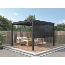 Rideau Rétractable Pour Pergola Bioclimatique - L2,78 X H 2,05 M - Viadana - Bricoman
