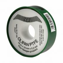 Rouleau Teflon Ptfe Gros Diamètre 19mmx15m-épaisseur 0,2mm - Bricoman