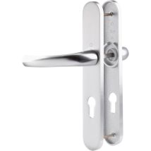Poignée De Porte D'Entrée - Tokyo - Hoppe Et Cie - Gris Argent - Clé I - 195 Mm - Tecnomat