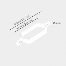 Poignée De Tirage De Volet En Aluminium Blanc - Accessoire De Volet Roulant - Bricoman