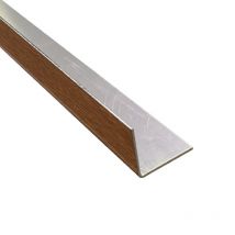 Cornière Aluminium Eco Chêne Doré Laquage Extérieur, H.30mm X L.30mm X Ep.0.8 Mm, L.3 M, Aluhome - Bricoman