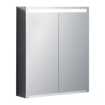 Geberit Option Armoire De Toilette Geberit Avec Éclairage, Deux Portes, Largeur 60 Cm, 500582001, 500.582.00.1 - Bricoman