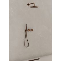Pack Douche Encastré Or Rose Brossé - Leros - Tecnomat