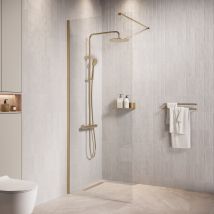 Douche À L’italienne Florida - 70 X 200 Cm - Badplaats - L'Or - 8 Mm - Bricoman