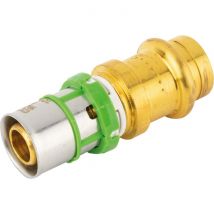 Raccord Passerelle Droit Cuivre Multicouche À Sertir - Diamètre Multicouche 16 Mm - Diamètre Cuivre 16 Mm - Bricoman