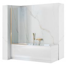 Pare-baignoire Rea Elegant 70 Gold - Bricoman